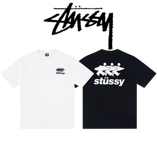 Stussy 短袖 衝浪人 後背大面積印花 T恤