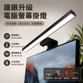 筆電平板螢幕掛燈 電腦掛燈 螢幕掛燈 電腦夾燈 螢幕夾燈 無閃頻 無眩光