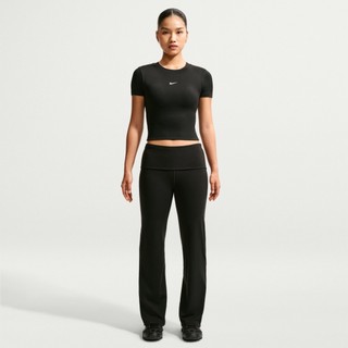 【NIKE 耐吉】女短袖 運動 輕度支撐 速乾AS W NK1 DF SS PAD BRA TOP黑IV4971-010