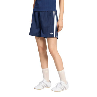 Threeⓖ🧸ADIDAS OG PINSTRIPE 休閒短褲 條紋 拉鍊口袋 女款 藍色KS9969 黑色KS6788