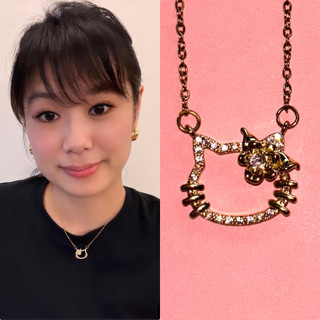 + Pink Kivi + 閃耀貓咪 項鍊 Twinkle Kitty Necklace