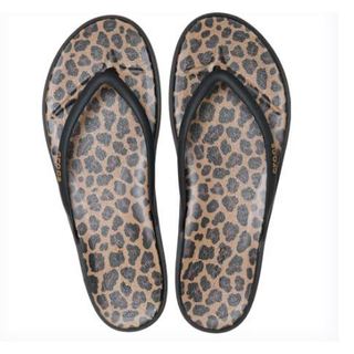 正版CROCS拖鞋 邁阿密豹紋 CROCS拖鞋 夾腳拖Miami 邁阿密女鞋 CROCS CROCS邁阿密 邁阿密拖鞋