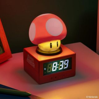 預購 ❤️正版❤️美國Paladone 任天堂 超級瑪利歐 超級蘑菇 MARIO 檯燈 小夜燈 兒童 數位鬧鐘＋夜燈