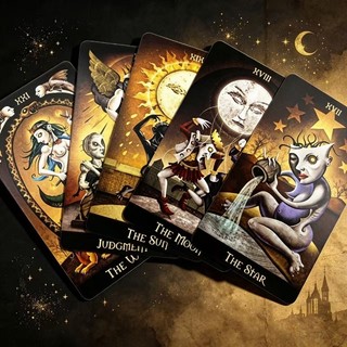 Deviant Moon 邪月塔羅牌 異月塔羅牌 韋特系衍生牌 命運愛情事業占卜 神秘學占卜 初學者易上手 收藏級卡牌