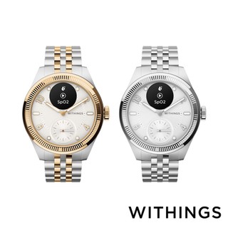 WITHINGS ScanWatch Nova Brilliant 時尚風健康智慧腕錶 39mm 金/銀 公司貨
