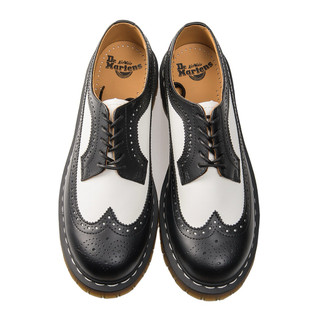 女用二手正版 Dr.Martens 馬汀大夫 Brogue BEX 5孔撞色牛津鞋 黑白 US9 10458001