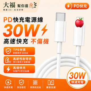 【台灣現貨】iPhone Lightning 編織快充線 PD快充 適用 iPhone 5~14全系列 iPad 充電線