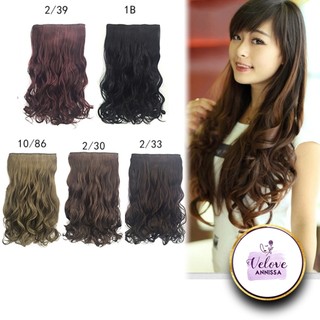 Hair Clip Klip Rambut Palsu Panjang Keriting Wig Murah
