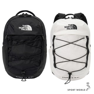 The North Face 北面 後背包 防潑水 彈力繩扣 黑/白 NF0A52SW4HF/NF0A52SWLA9