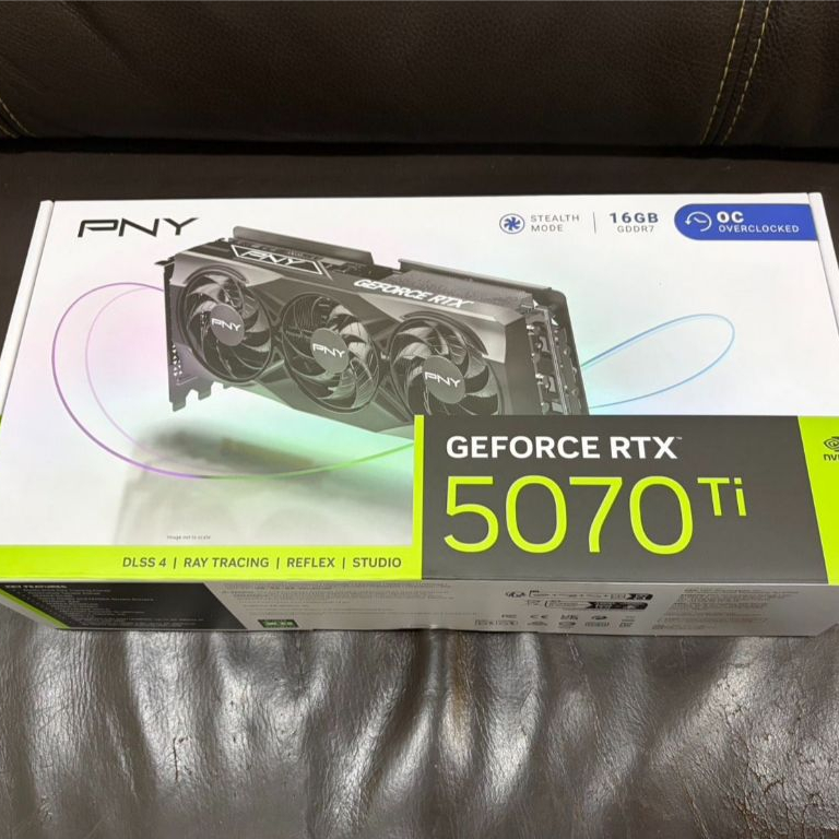 全新｜必恩威PNY｜RTX 5070Ti｜16GB｜顯示卡｜顯卡｜GDDR7｜NVIDIA｜AI｜遊戲｜剪輯｜渲染