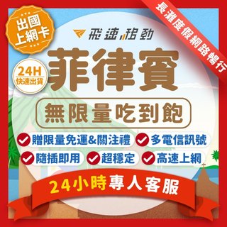 【飛速移動】菲律賓網絡卡 喫到飽 5G/4G高速 Globe電信 3~15天 隨插即用 菲律賓sim卡 宿霧網絡卡 馬尼拉