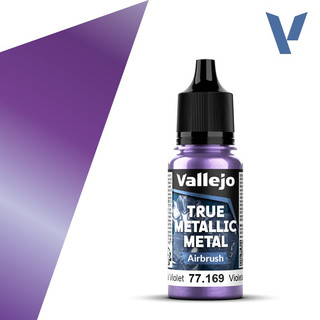 Acrylicos Vallejo 真金屬色彩：Celestial Violet - Airbrush 77169