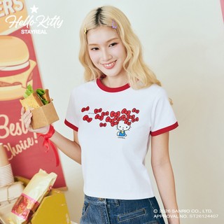 STAYREAL x Hello Kitty 奇想Q萌短版T