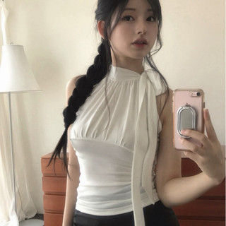 Peachuu韓國女裝🇰🇷Cloudemotion同款掛脖綁帶背心