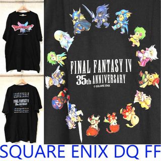 BLACK全新FINAL FANTASY IV太空戰士35週年DRAGON QUEST勇者鬥惡龍DQ I & II短T