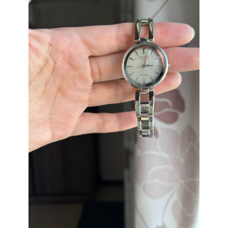 【Citizen 星辰 Eco-Drive 女錶｜銀色不鏽鋼】二手