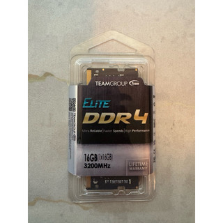 全新未拆 Team 十銓 ELITE DDR4 3200 16GB CL22 SODIMM RAM 筆記型記憶體