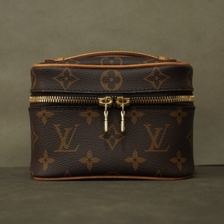 優買二手精品｜美品大特價‼️ LV M44936 NICE NANO 老花方盒子化妝包｜化妝箱 牛奶盒 小方盒