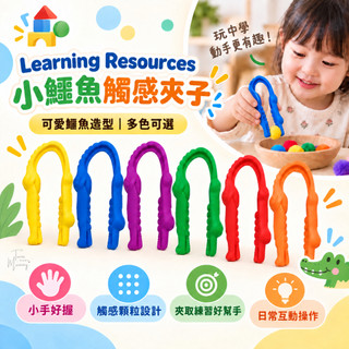 🔥正品報關✅現貨⚡E發票🇺🇸美國品牌【Learning Resources】小鱷魚觸感夾子 幼兒抓取 單隻販售 分類遊戲