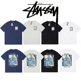 Stussy 短袖 Midnight lnsanity Tee 油畫星空圖案印花 T恤
