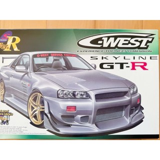 青島 1/24 NISSAN SKYLINE GTR R34 汽車模型