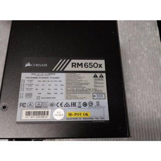電腦雜貨店→海盜船 Corsair RM650x 電源供應器 80 Plus 金牌 全模組 650W二手良品 $1000