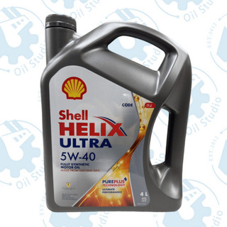 《油工坊》Shell HELIX ULTRA 5W40 全合成 機油 新配方 PURE PLUS 最新包裝 4L