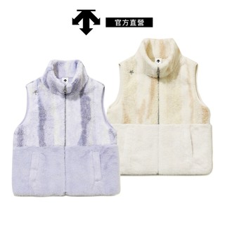 【DESCENTE 迪桑特】女士 輕盈溫暖羊羔絨背心-兩色可選 現貨