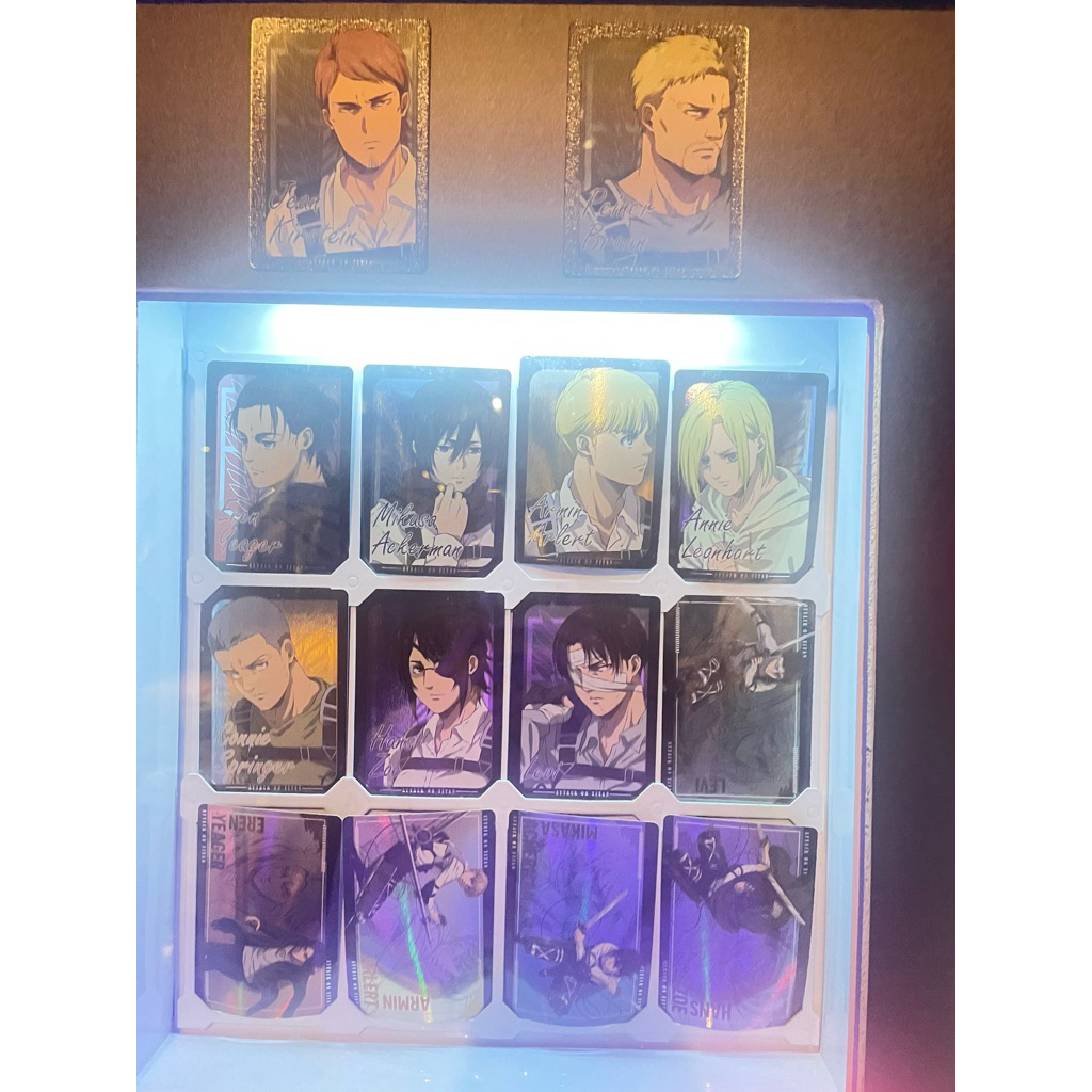 熱門🔥進擊的巨人 卡片 抽卡機卡片 艾連 米卡莎 阿爾敏 里維兵長 漢吉 約翰 柯特 萊納 亞妮