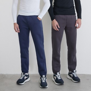 GIORDANO 男/女裝簡約素色內刷毛束口褲【多色任選】13115861 13415852