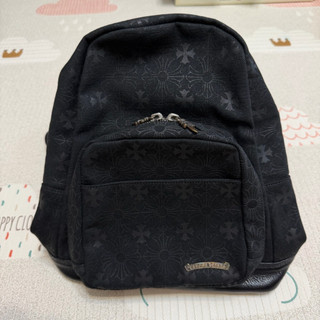 已售出克羅心 chrome hearts ch 黑色 暗紋 雙肩 背包 書包