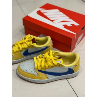 Nike Air Jordan 1 Low OG x Travis Scott "Canary" (全新)