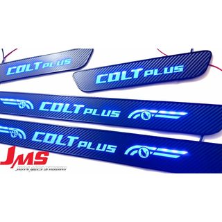 COLT PLUS 迎賓踏板 貓腳印 外門檻踏板 門檻條 配件 卡夢改裝 三菱 colt plus