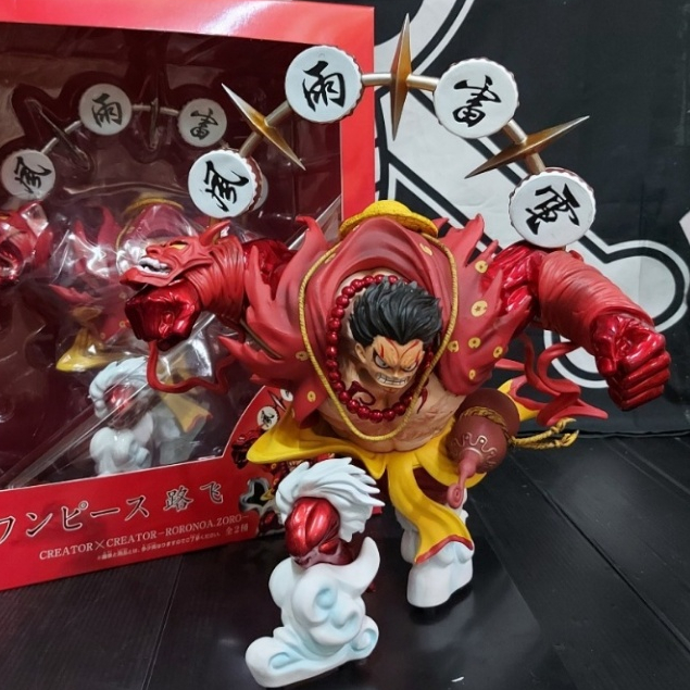 天獅 魯夫 天獅魯夫 紅衣 四檔 蒙其·D·魯夫 航海王 海賊公仔 四檔魯夫 紋面 收藏 擺飾擺件 翻模模型