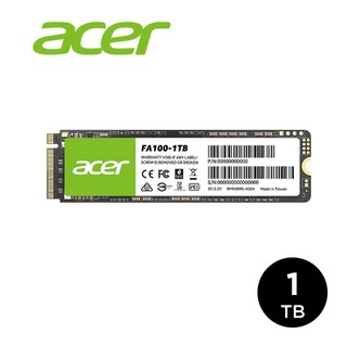 Acer FA100 256GB 512GB 1TB PCIe Gen3 M.2 SSD固態硬碟