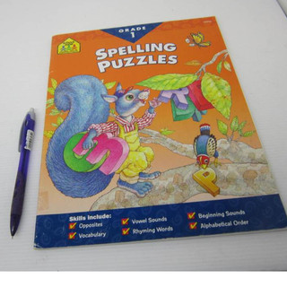 「二手書」School zone Spelling Puzzles Gr 1 英文練習本 workbook 32頁