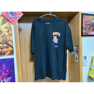 Roots Logo 男裝 背後多圖騰 短袖 上衣 衣服 圖T