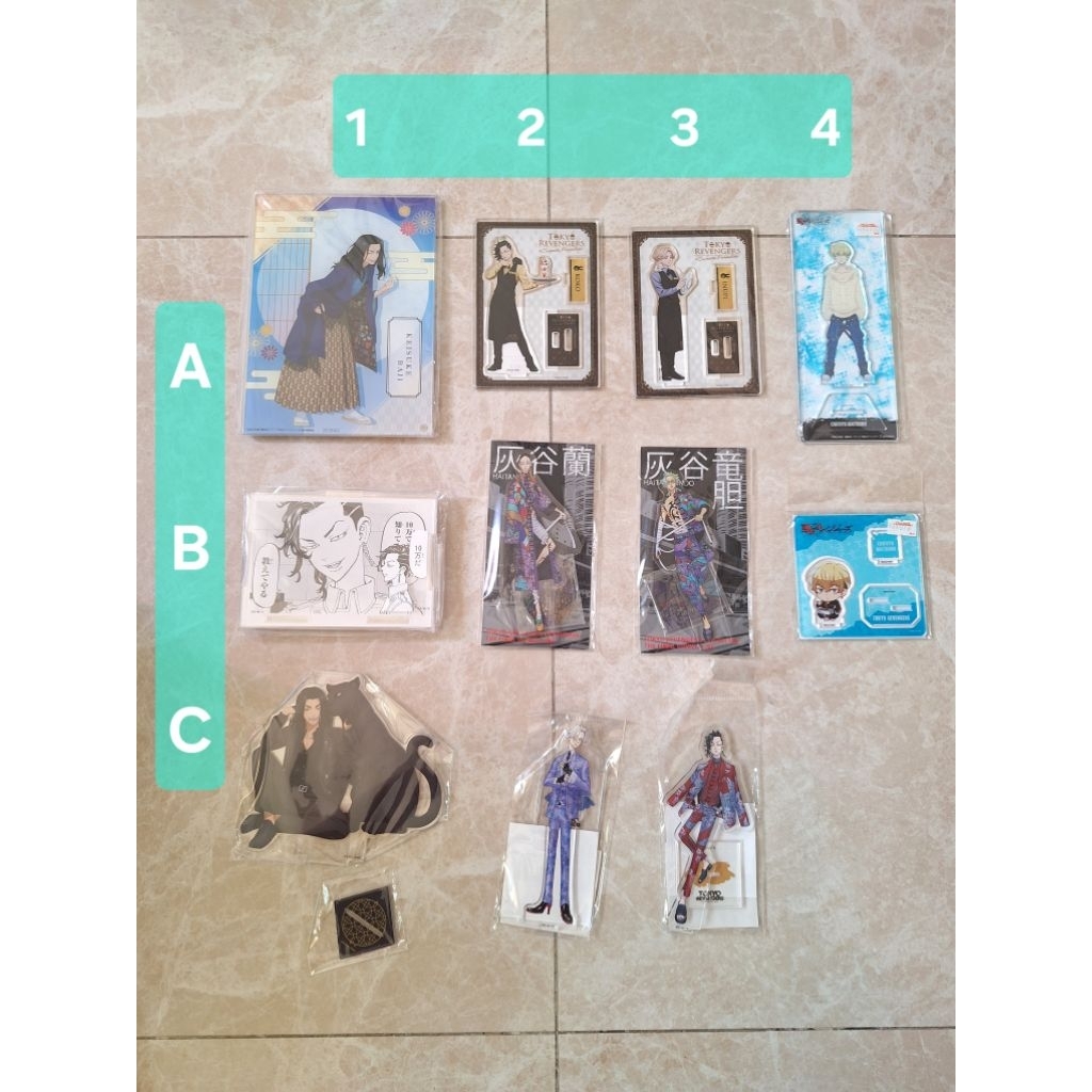 東京復仇者 壓克力立牌 場地圭介 松野千冬 三谷隆 花垣武道 佐野萬次郎 灰谷龍膽 三途春千夜 乾青宗 九井一 灰谷蘭