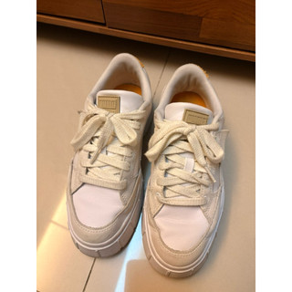 二手 PUMA Mayze Stack Cord Wns流行休閒鞋 厚底 增高 奶茶色