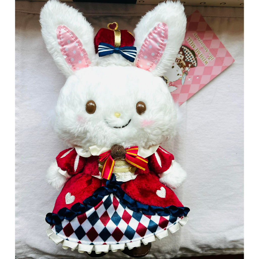 全新現貨 日本帶回 三麗鷗 樂園限定 許願兔 十周年 Wish me mell 吊飾 紅心女王