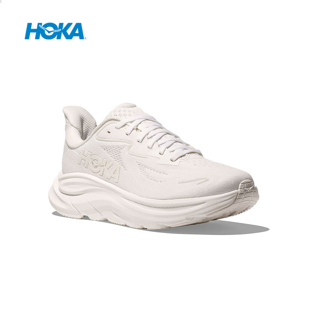 HOKA【授權經銷】女款運動鞋 CLIFTON 10 寬楦 路跑鞋 白 HO1162050WWH