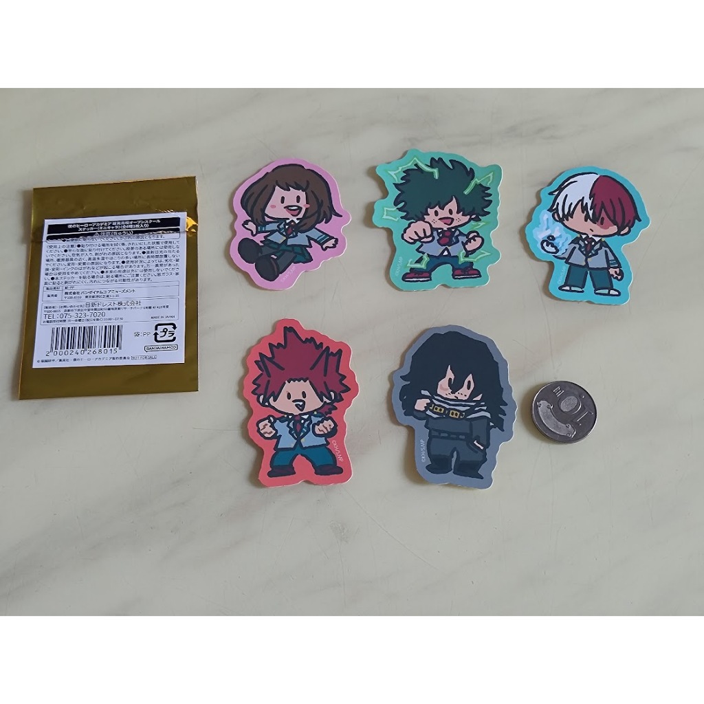[睡睡蛙小池] 我的英雄學院 貼紙 雄英開放日 相澤消太 綠谷出久 轟焦凍 麗日御茶子 切島銳兒郎 Q版