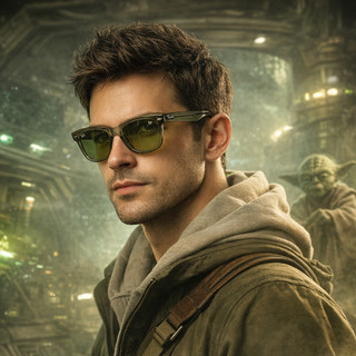 【RayBan】RB2140F 68694E#52mm#STAR WARS星際大戰聯名款太陽眼鏡#尤達2140#金橘眼鏡