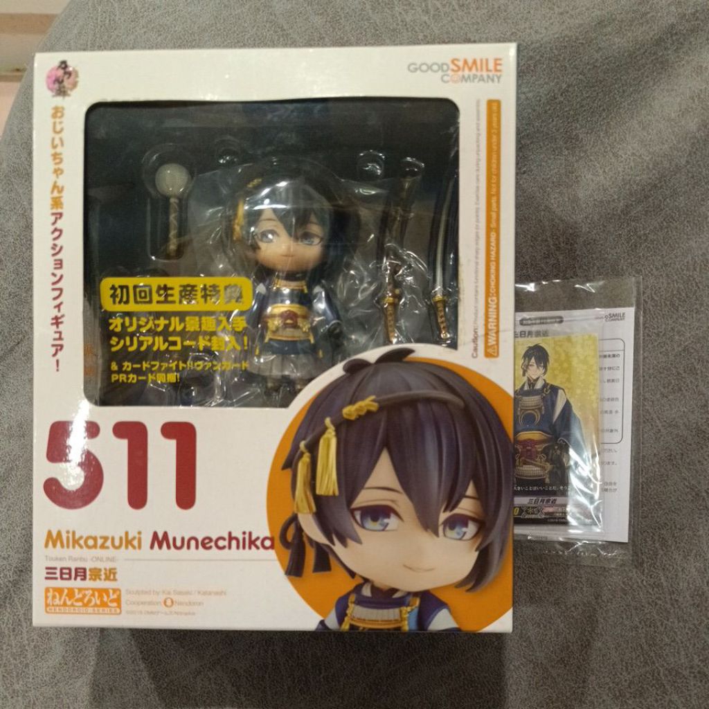 刀劍亂舞三日月宗近黏土人周邊出清（含小卡）  刀劍亂舞。黏土人  三日月宗近