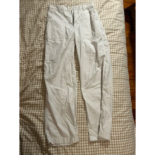 二手衣/Uniqlo ines de la fressange 灰白色直筒長褲