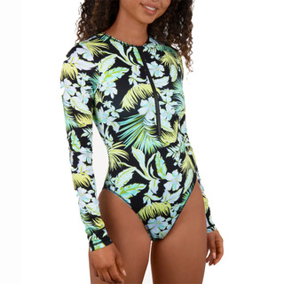 HURLEY｜女 TROPIC ESCAPE LS ZIP FRONT RG 拉鍊防磨衣