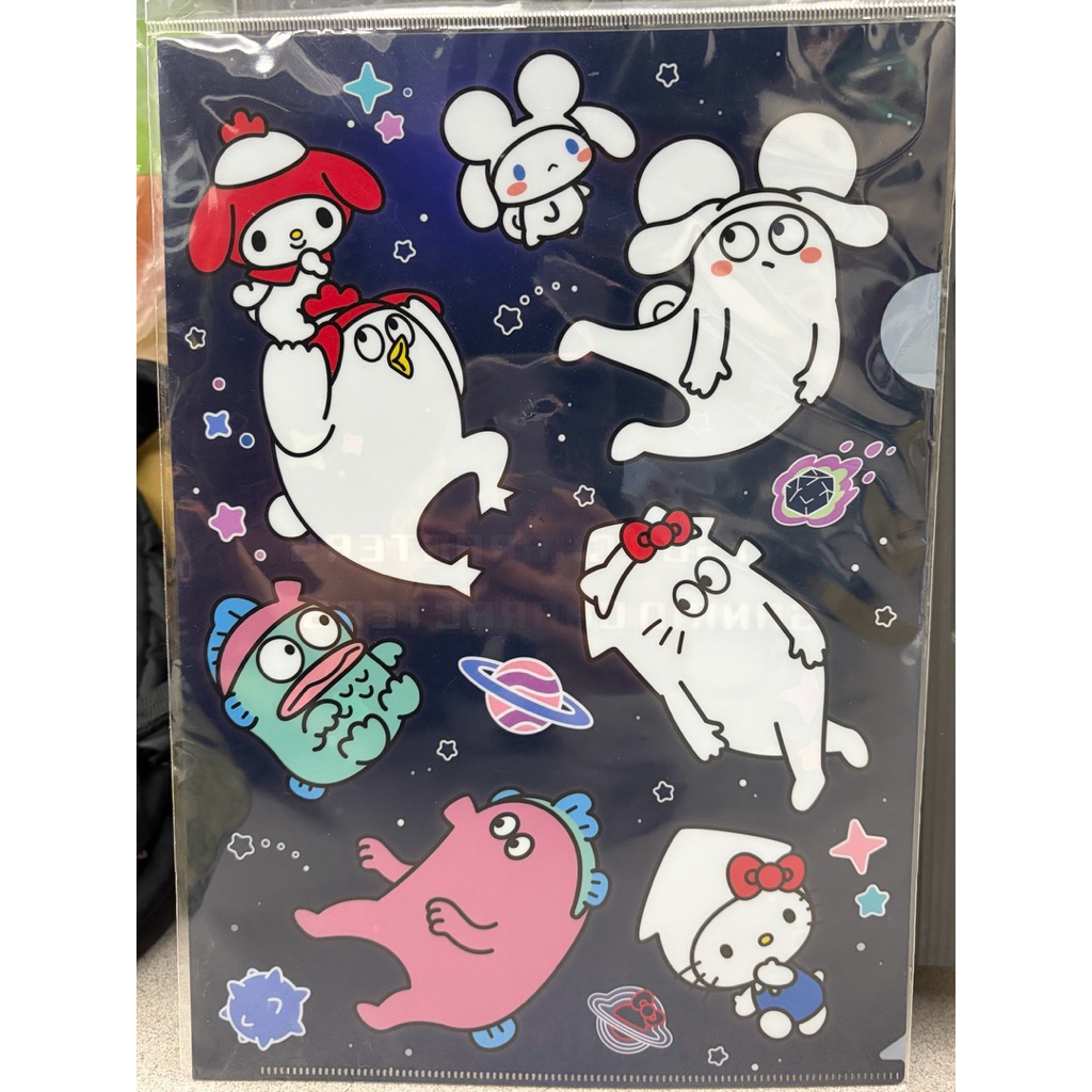 日本 限定 Sanrio 初次見面 松尾就是我×三麗鷗 聯名 人魚 漢頓 醜魚 美樂蒂 Kitty 大耳狗 A4 資料夾