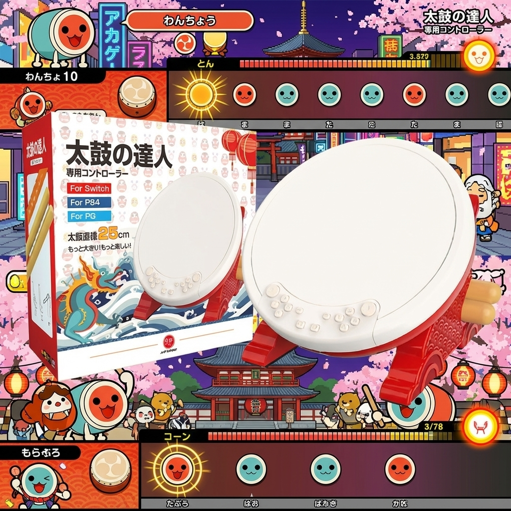 【芷芷電玩】 良值 太鼓達人專用鼓 NS Switch PS PC 二代 三代 太鼓達人 免運 現貨 太鼓之達人 咚咚