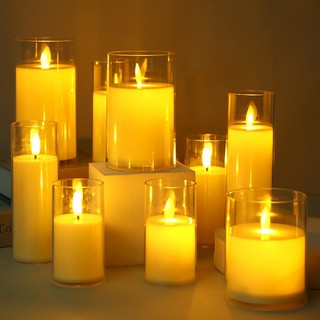 【LED模擬蠟燭】模擬蠟燭 電子燭臺 搖擺晃動燭火 電子蠟燭 蠟燭燈 夜燈 浪漫求婚蠟燭 裝飾燈 婚宴活動 佈置燈 燭臺