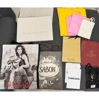 品牌紙袋詩華洛世奇/YSL/Tamburins/charles&keith/sabon/Braun buffet